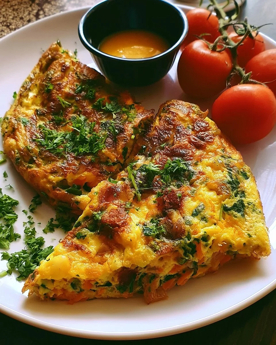 Easy Cheesy Veggie Omelette Recipe