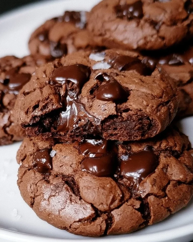 Delicious double chocolate chip cookies fresh from the oven