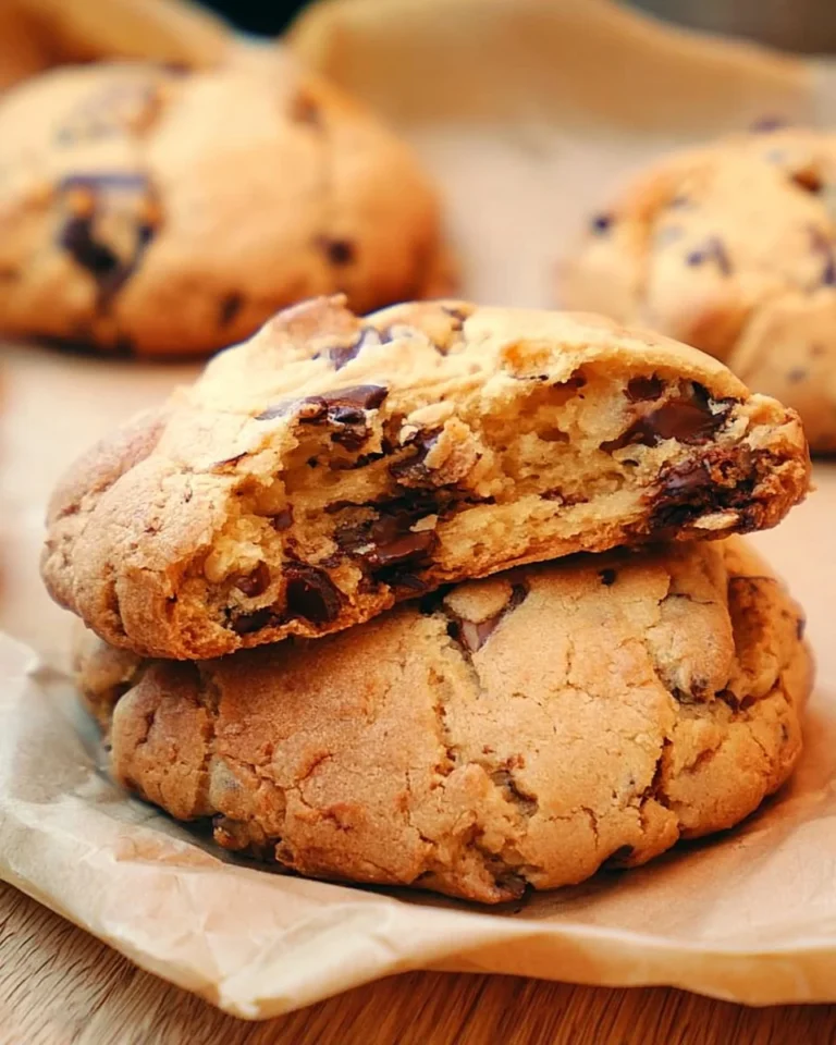 Homemade Levain Bakery style Chocolate Chip Cookies on a cooling rack