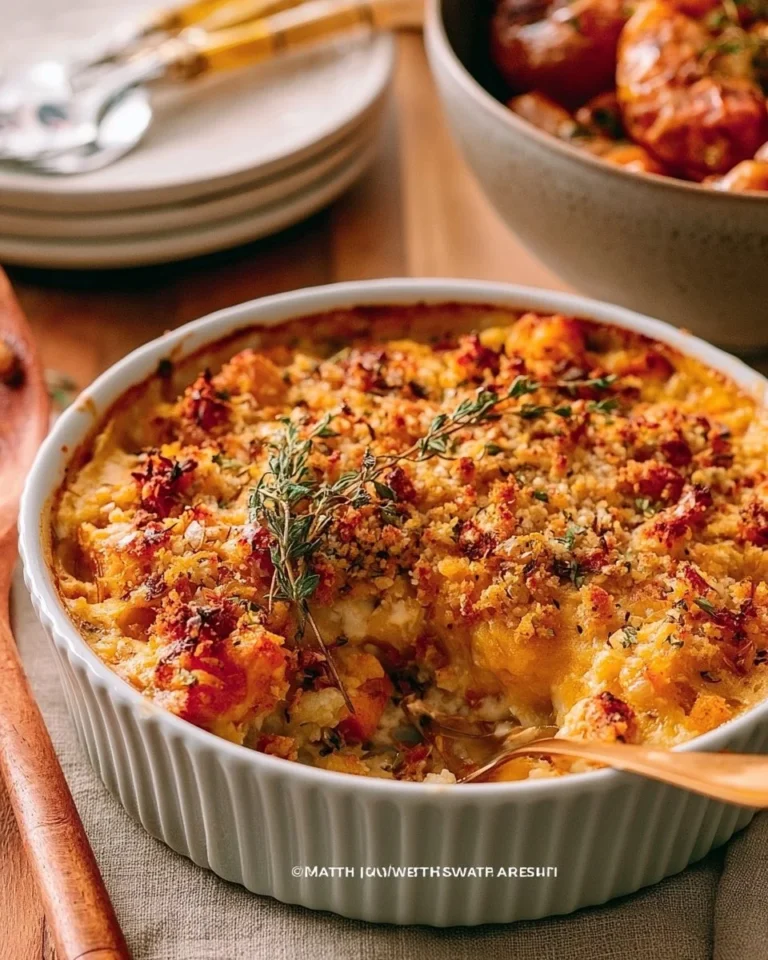 A table set with make-ahead Thanksgiving recipes including turkey and sides.