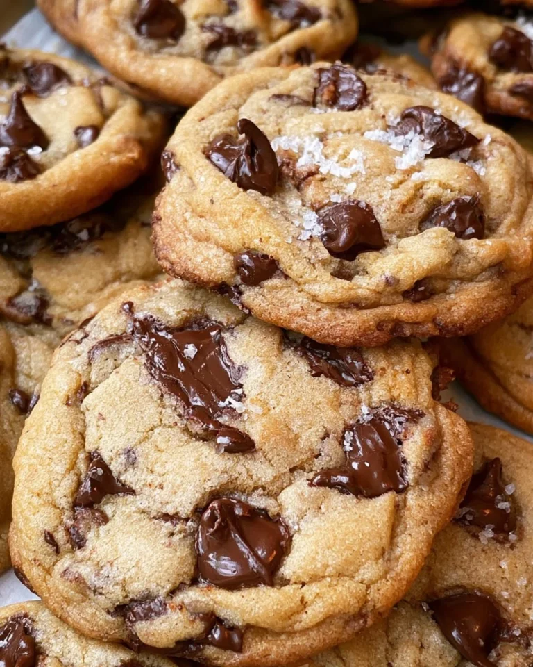 Delicious bakery-style chocolate chip cookies on a rustic wooden table