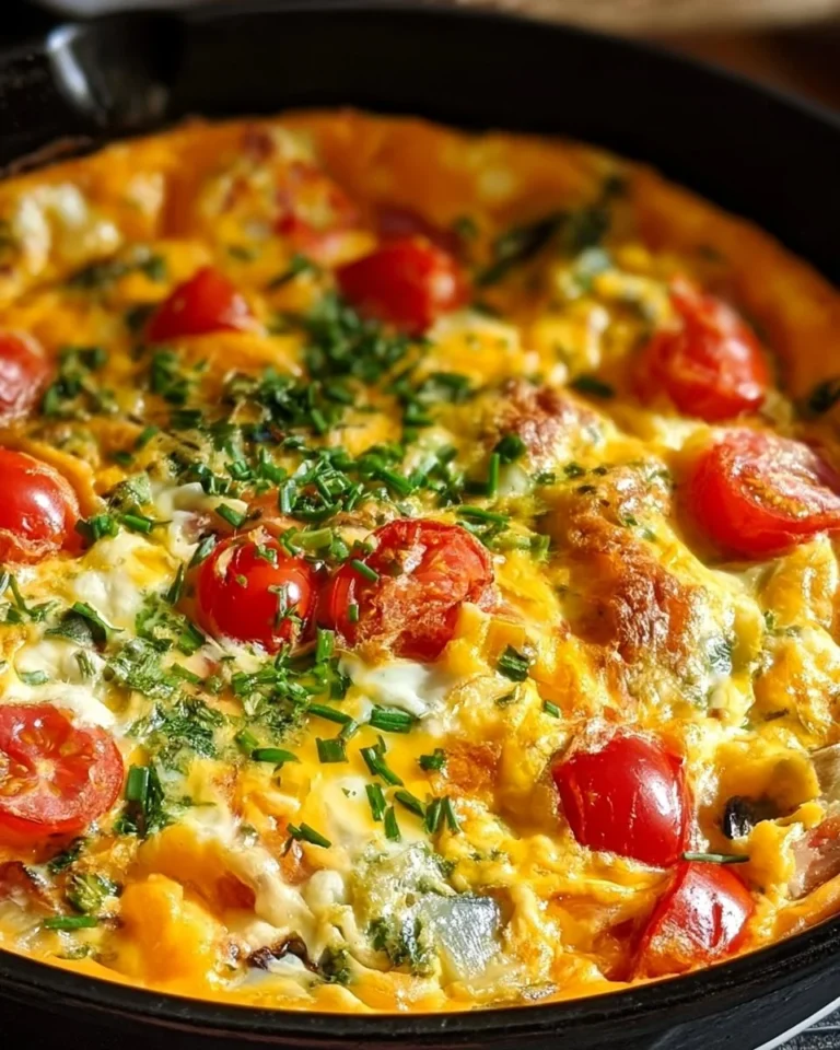 Classic frittata recipe with fresh vegetables and herbs baked to perfection
