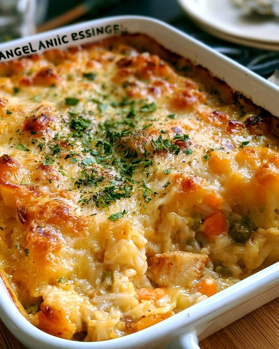Creamy Angel Chicken Rice Casserole Recipe