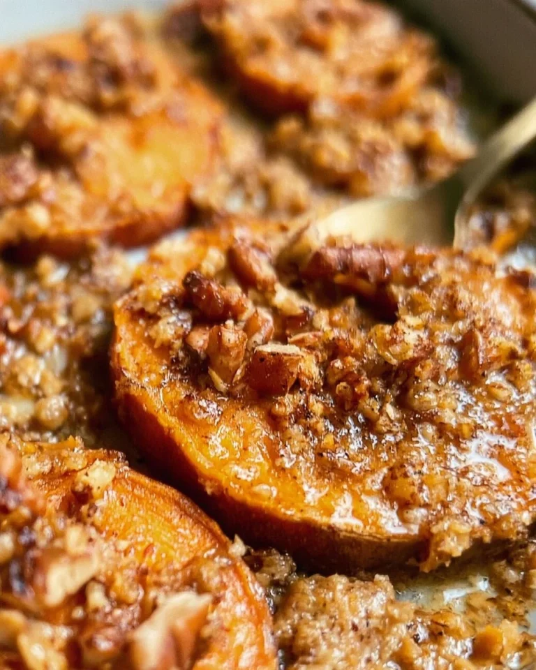 Delicious Sweet Potato Crunch dish recipe with crispy topping and vibrant colors