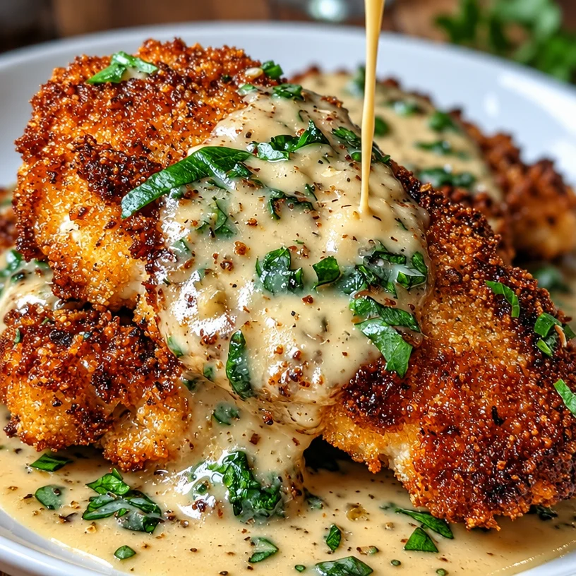 Best-Ever Crispy Parmesan Chicken with Rich Garlic Sauce