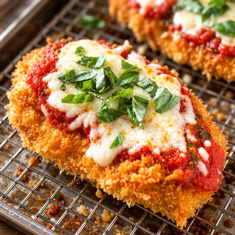 Best-Ever Easy Baked Chicken Parmesan with Panko