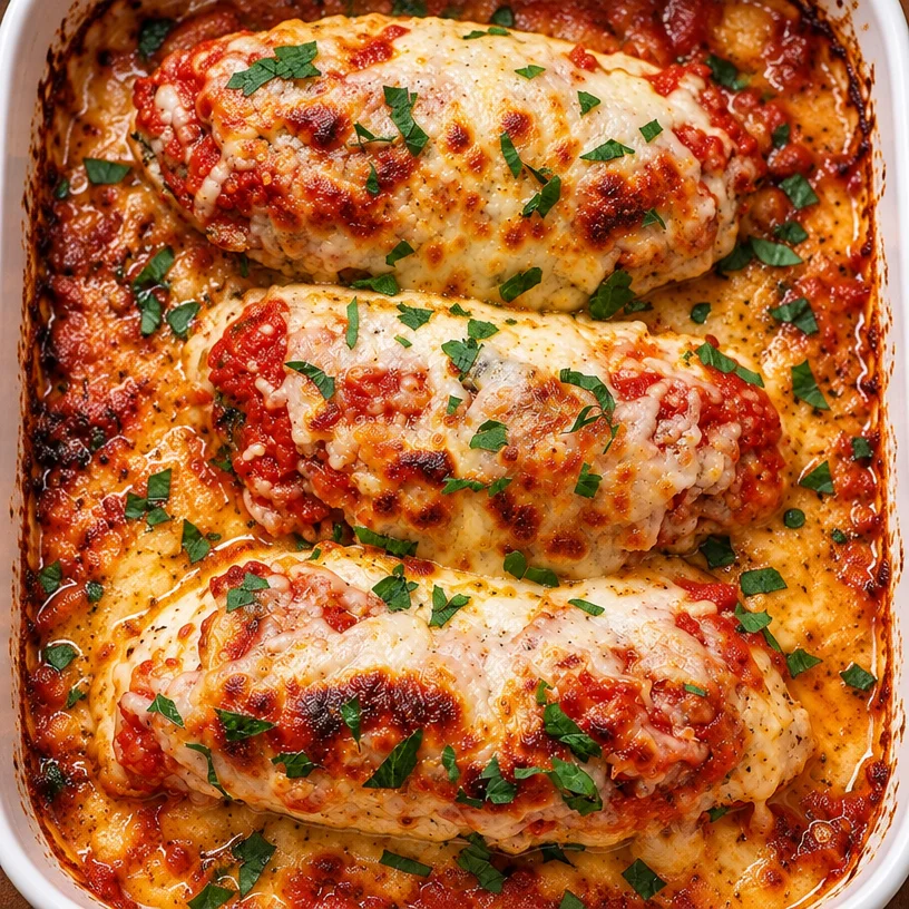 Best-Ever Mozzarella Chicken Bake