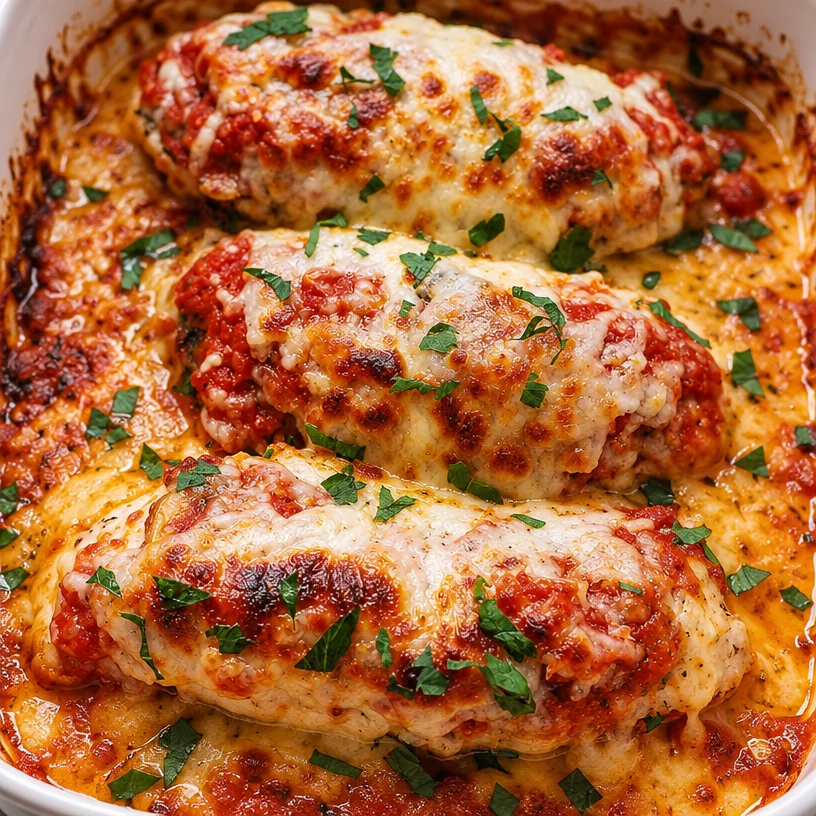Best-Ever Mozzarella Chicken Bake