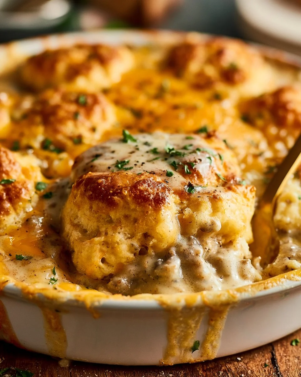 Biscuits and Gravy Casserole
