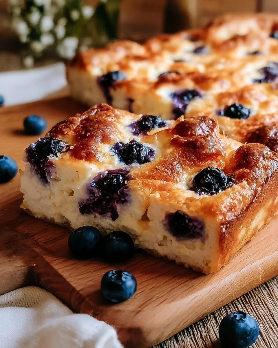 Blueberry Breakfast Bake with Cottage Cheese