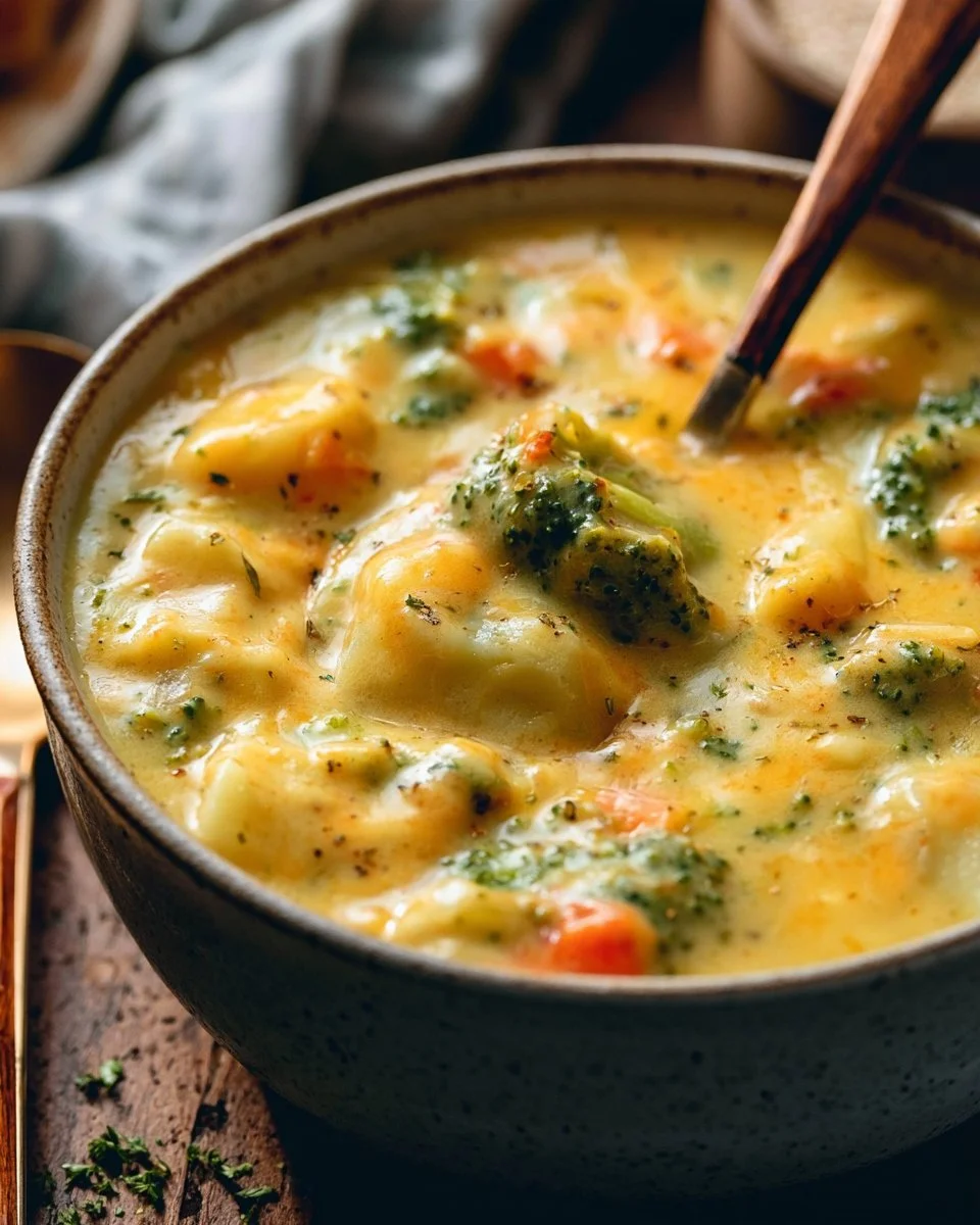 Broccoli Potato Cheese Soup Recipe