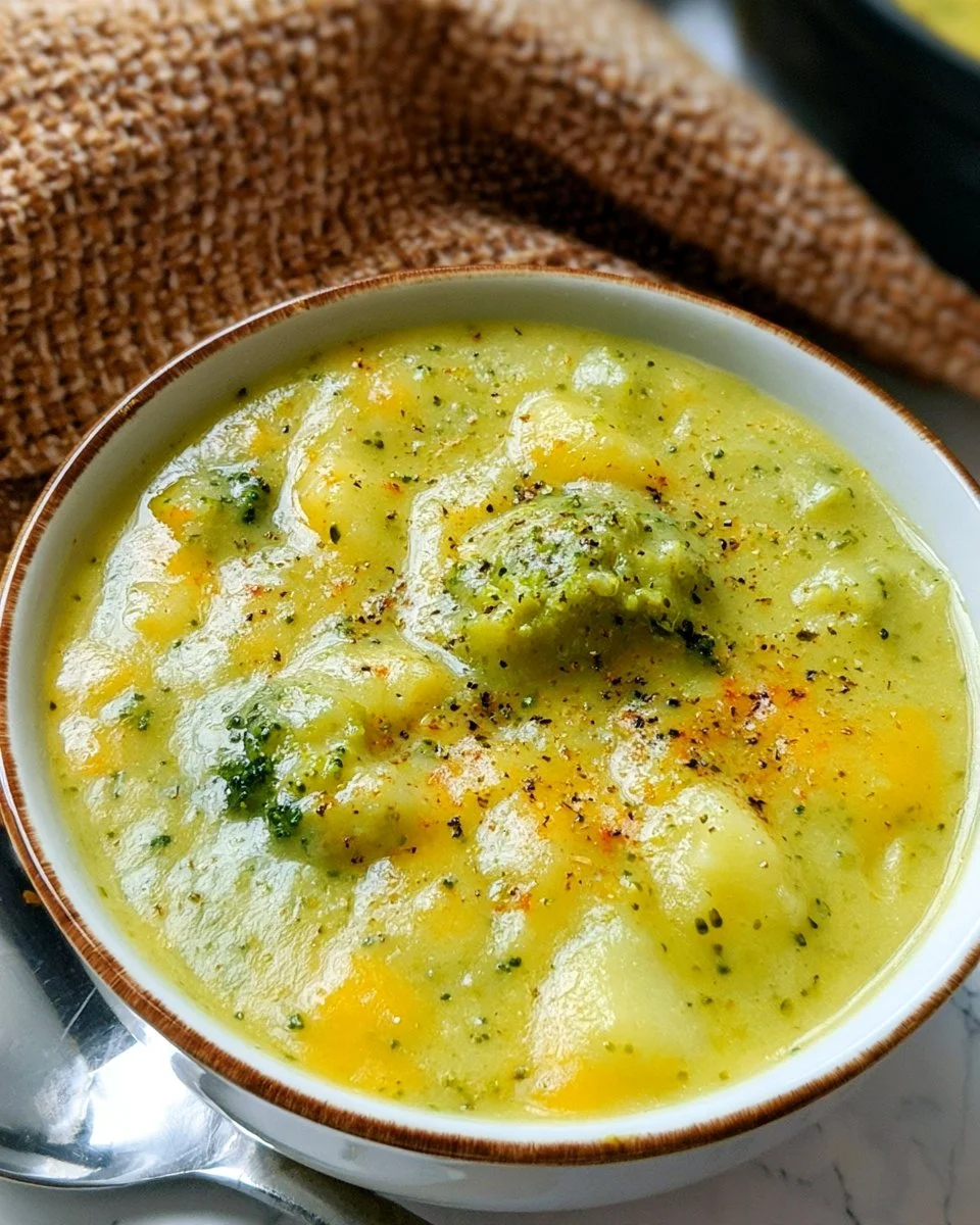 Broccoli Potato Cheese Soup Recipe