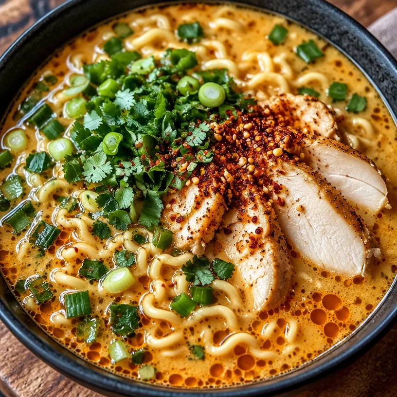 Cozy Creamy Garlic Chicken Ramen