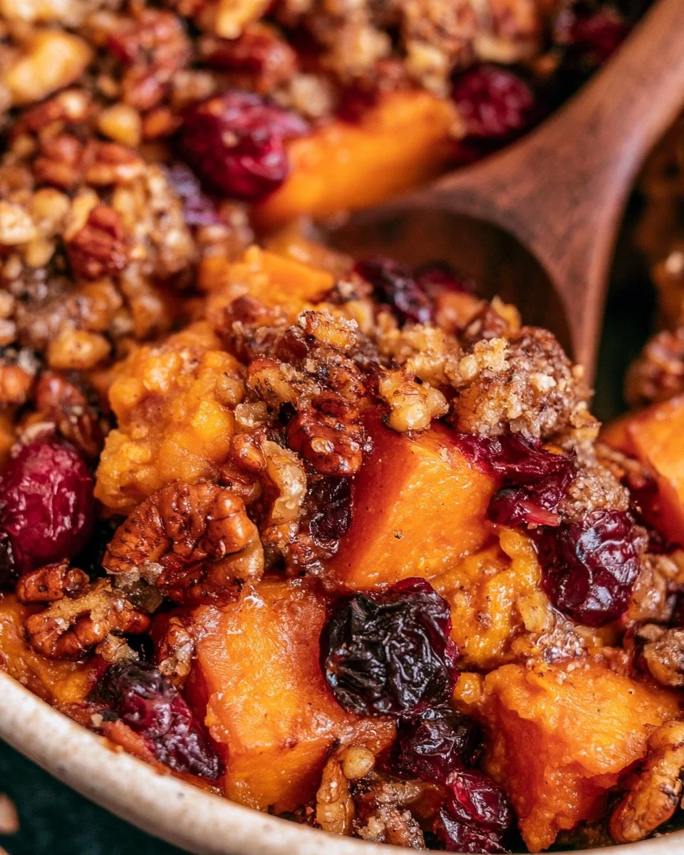 Cranberry Pecan Sweet Potato Casserole Recipe