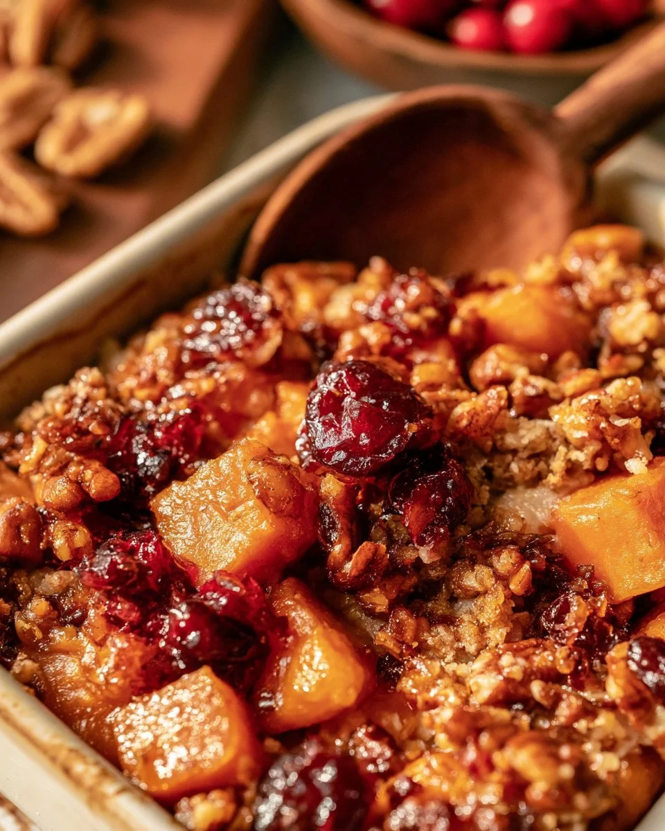 Cranberry Pecan Sweet Potato Casserole Recipe