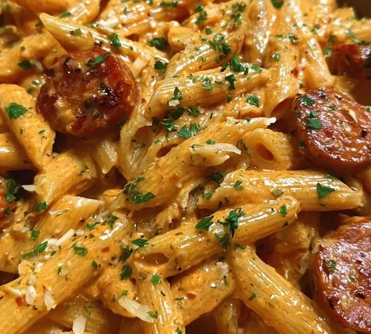 Creamy Cajun Sausage Pasta