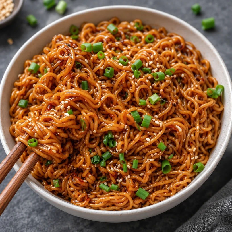 Delicious Easy Saucy Ramen Noodles - Vegan Recipe