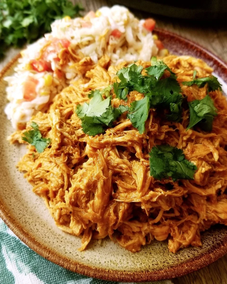 Easy 3-Ingredient Crock Pot Chicken Tacos