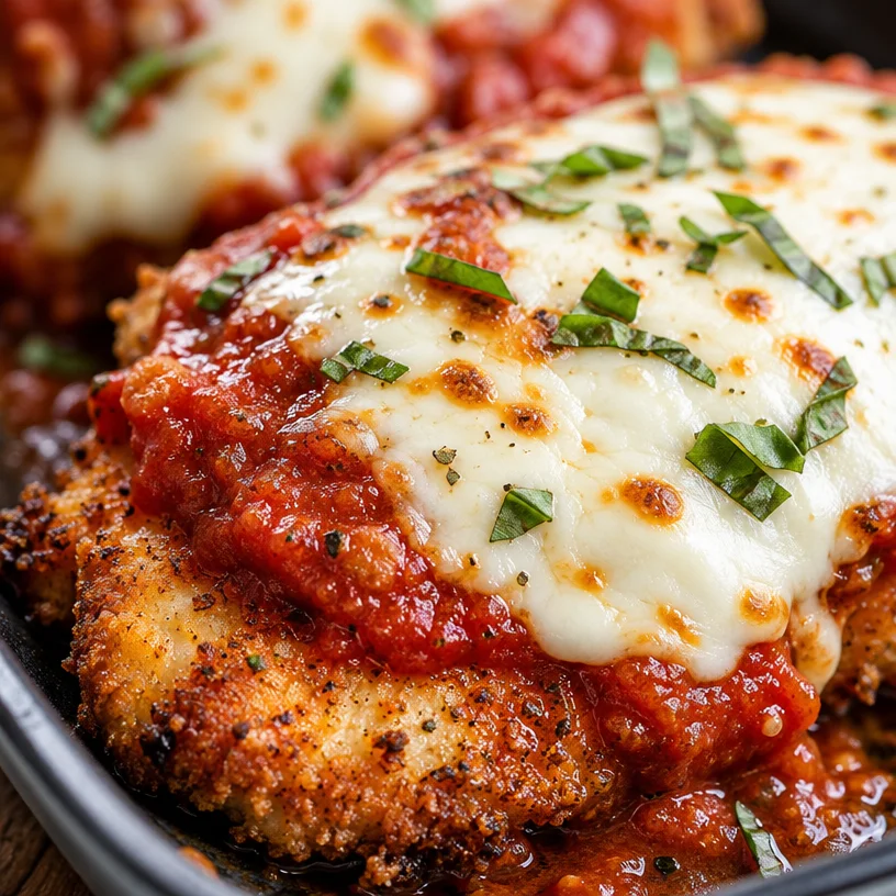 Easy Baked Chicken Parmesan with Fresh Mozzarella and Basil | Best way to bake chicken parmesan, Best chicken parmesan recipe oven baked, Baked chicken parm recipe