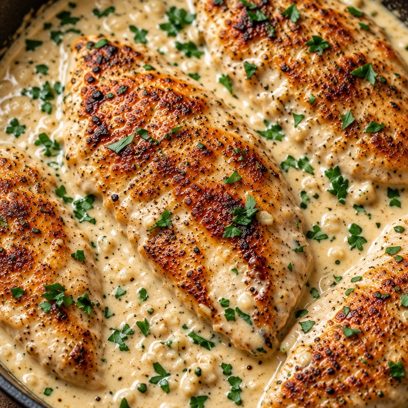 Easy Creamy Garlic Parmesan Chicken