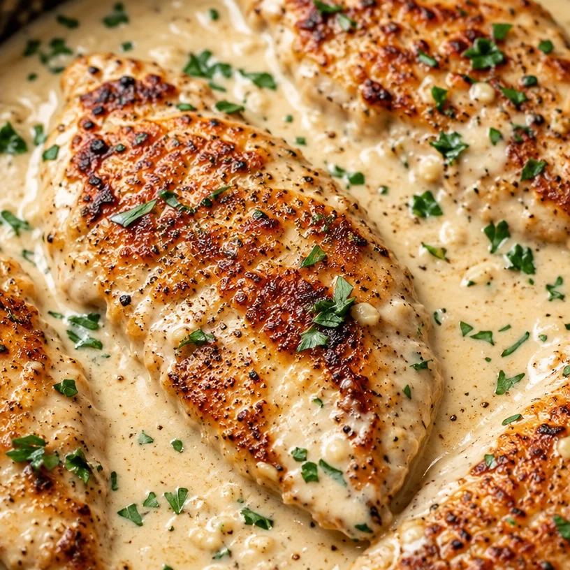 Easy Creamy Garlic Parmesan Chicken