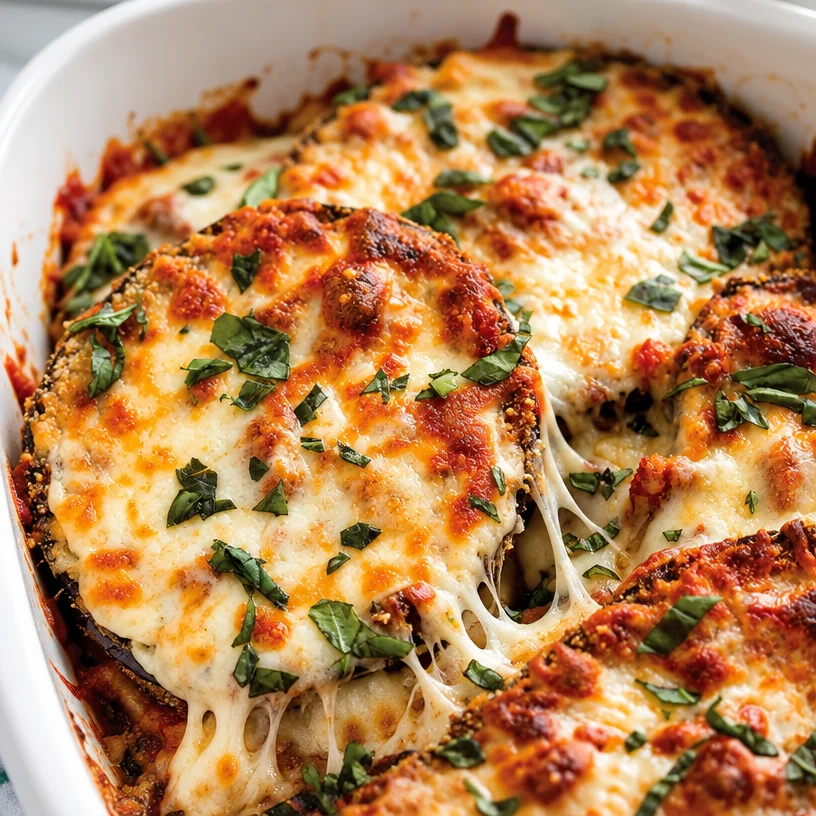 Easy Eggplant Parmesan with Cheese and Spinach - Best-Ever Recipe