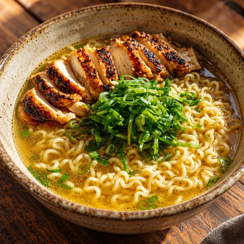 Easy Ginger Garlic Chicken Noodle Soup - Quick & Cozy
