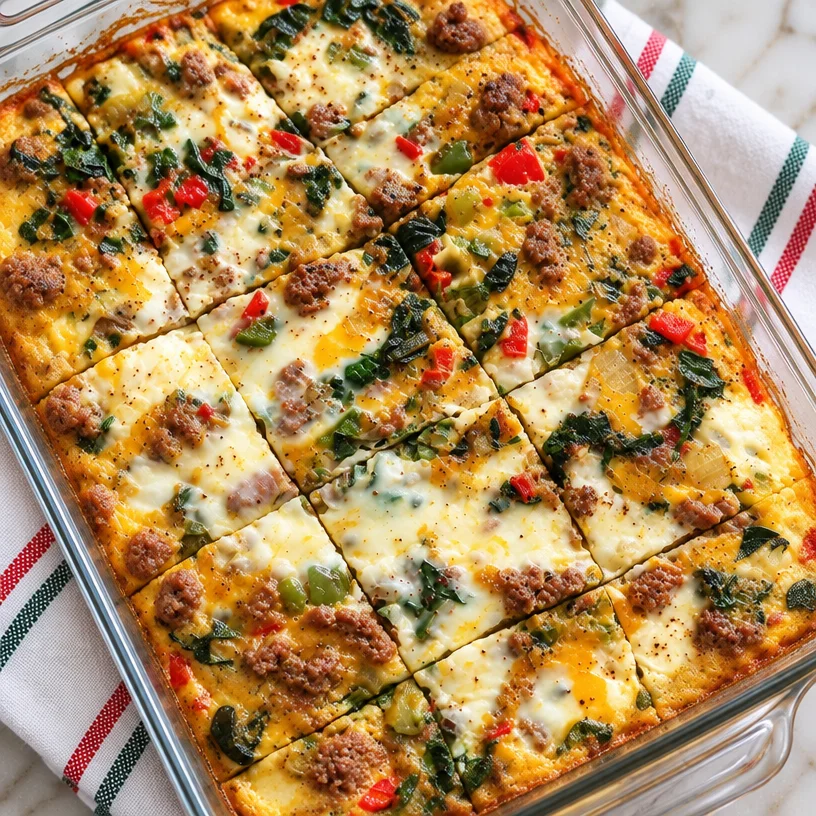Easy Sausage and Egg Whole30 Breakfast Casserole
