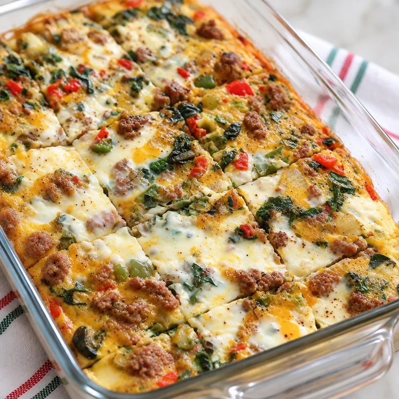Easy Sausage and Egg Whole30 Breakfast Casserole