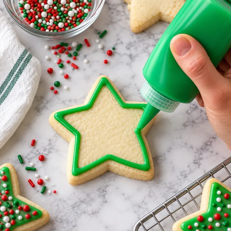 Easy sugar cookie icing recipe for delicious decorated cookies.