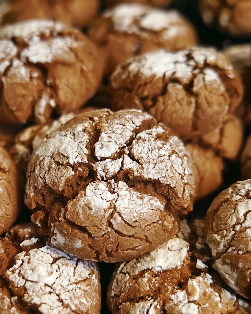Gingerbread Crinkle Cookies