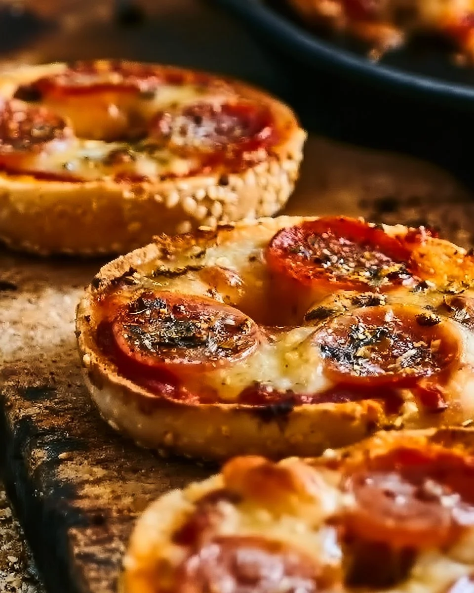 Mini Bagel Pizza Bites Recipe