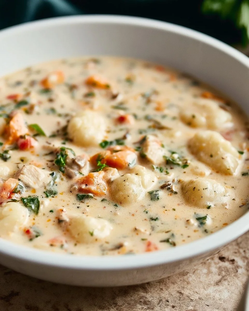 Olive Garden Chicken Gnocchi Soup at Home