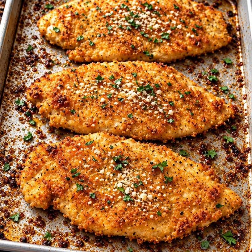 READY IN 30 MINUTES! BAKED PARMESAN CRUSTED CHICKEN | foodiecrush.com
