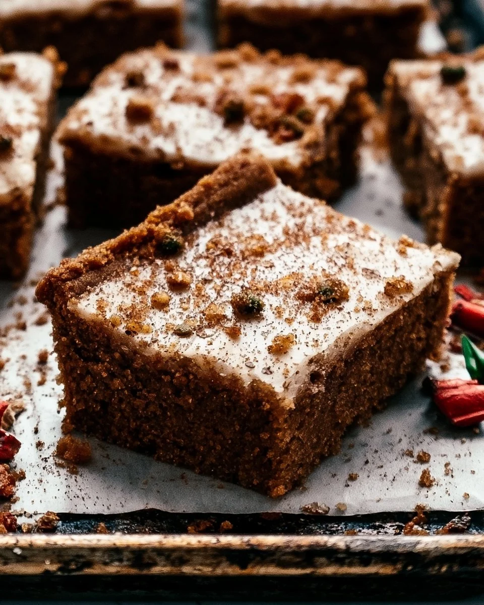 Soft Gingerbread Cookie Bars Recipe