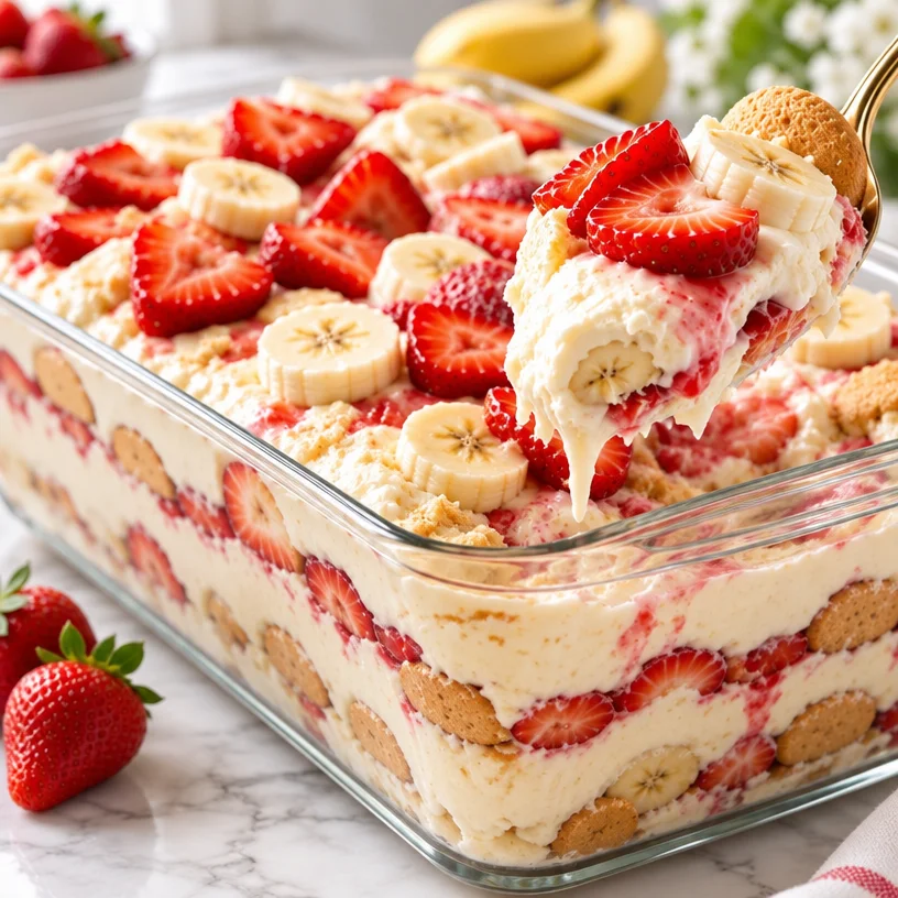 Strawberry Cheesecake Banana Pudding: Easy, Delicious Dessert