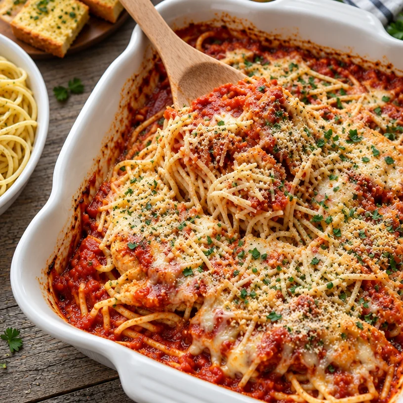 Ultimate Chicken Parmesan Casserole
