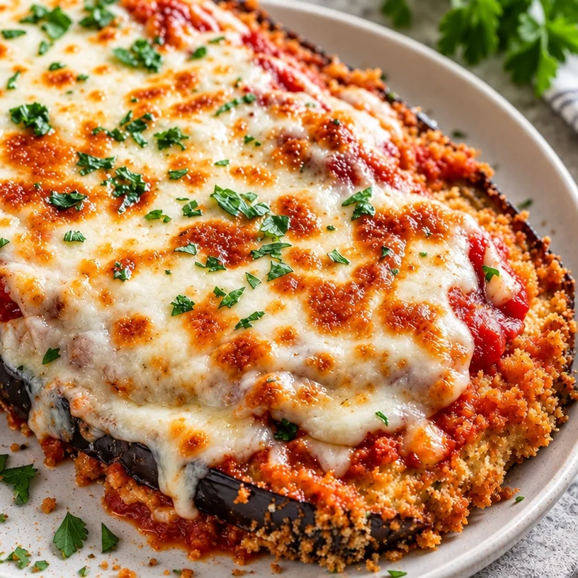 Ultimate Crispy Baked Eggplant Parmesan