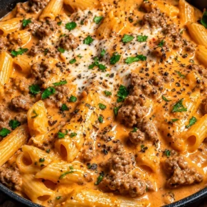 Creamy beef pasta dish served in a bowl, perfect for weeknight dinners