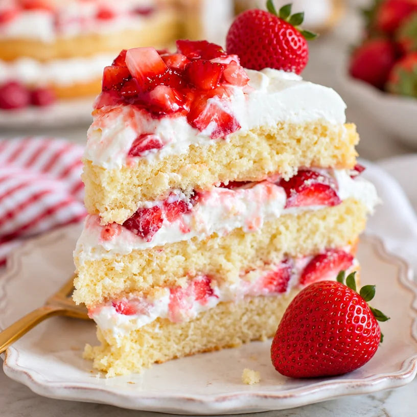 Ultimate Strawberry Shortcake Cake Recipe